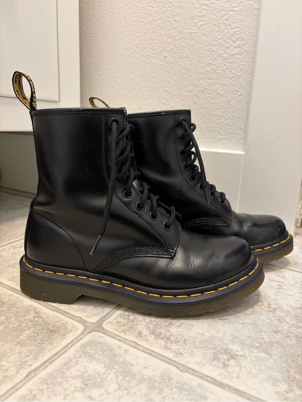 Dr. Martens 1460 Black Leather Ankle Boots - Picture 2 of 7